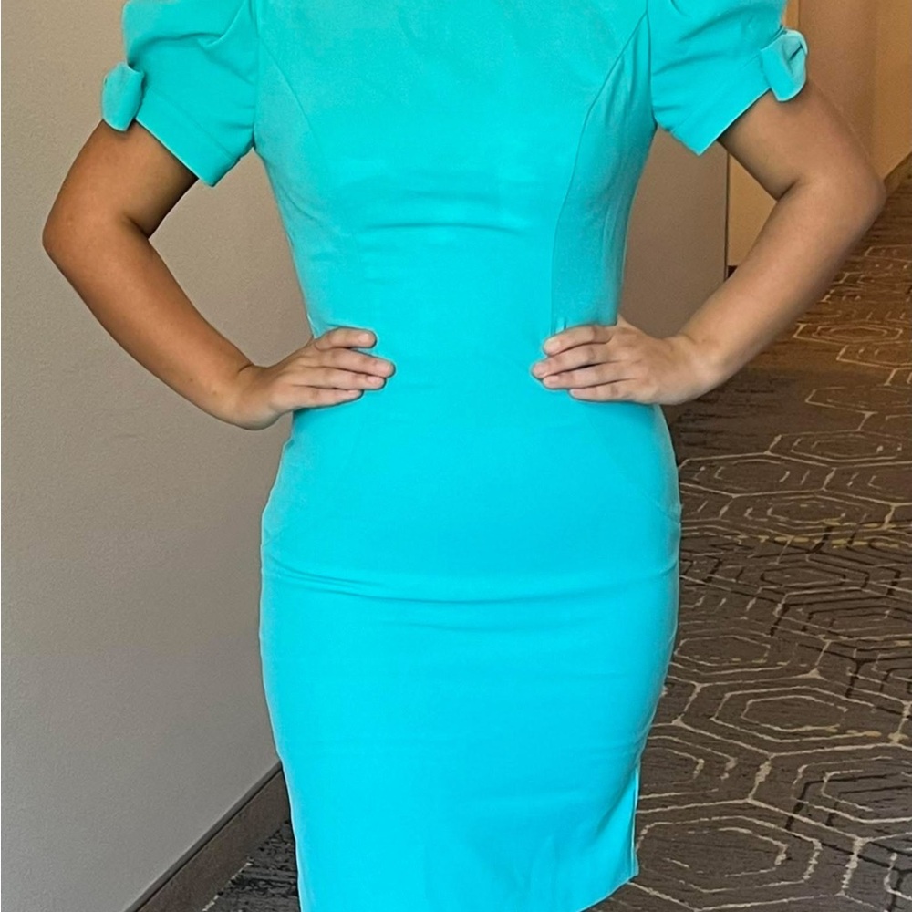 Elegant Turquoise Dress